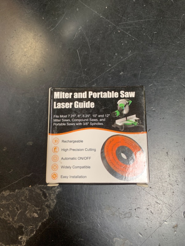 Photo 1 of Rechargeable Miter Saw Laser Guide, Type-C Fast-Charging Metal Laser Guide Wheel, High-Precision Red Laser Line, for 7-1/4", 8", 10" & 12" Miter & Portable Saws