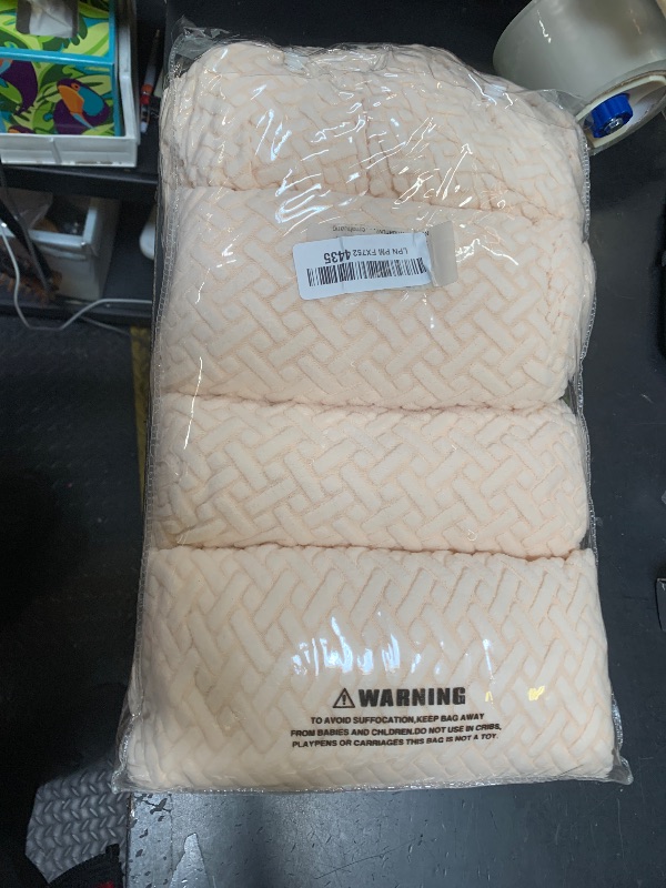 Photo 1 of SUKAIKEQA Outdoor Cushion Covers Set,8PCS Jacquard Patio Furniture Couch Seat Slipcovers, Replacement for Sofa Sectional Chair(Cover?Only)