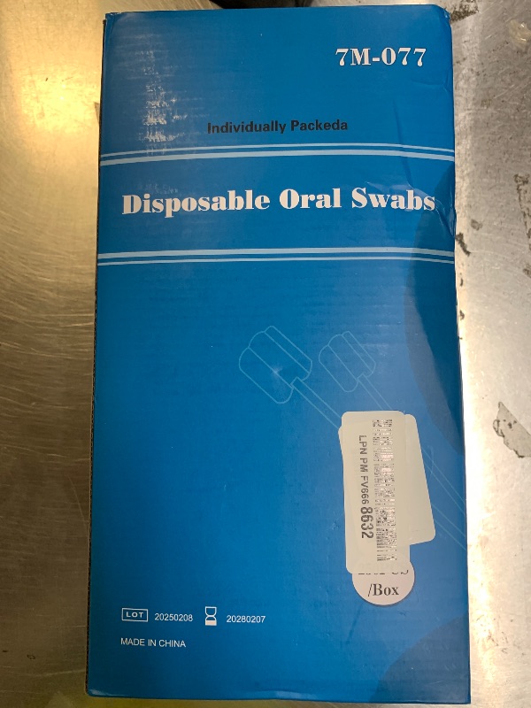 Photo 1 of (250 Pcs) Oral Swab/Unflavored and Untreated Swab/Disposable Sterile Mouth Swabs/Individually Wrapped Oral Swabs for Dental and Hygienic Purpose/oral care swabs