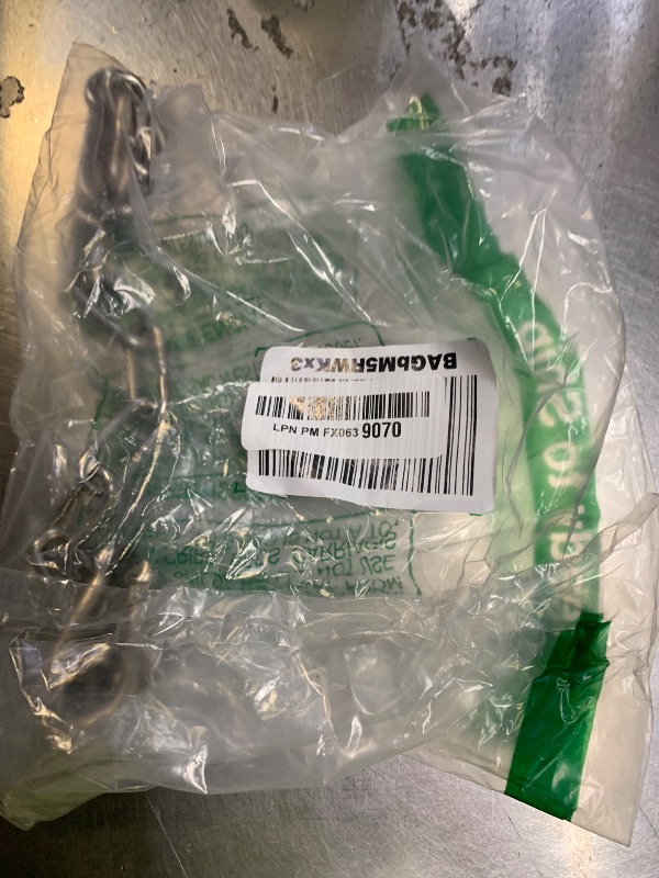 Photo 1 of 1 PCS Heavy Duty Stainless Steel Chain 550LB Capacity for Punching Bags Hanging Chair Hammocks Swing Trapeze Yoga (20, 4MM)