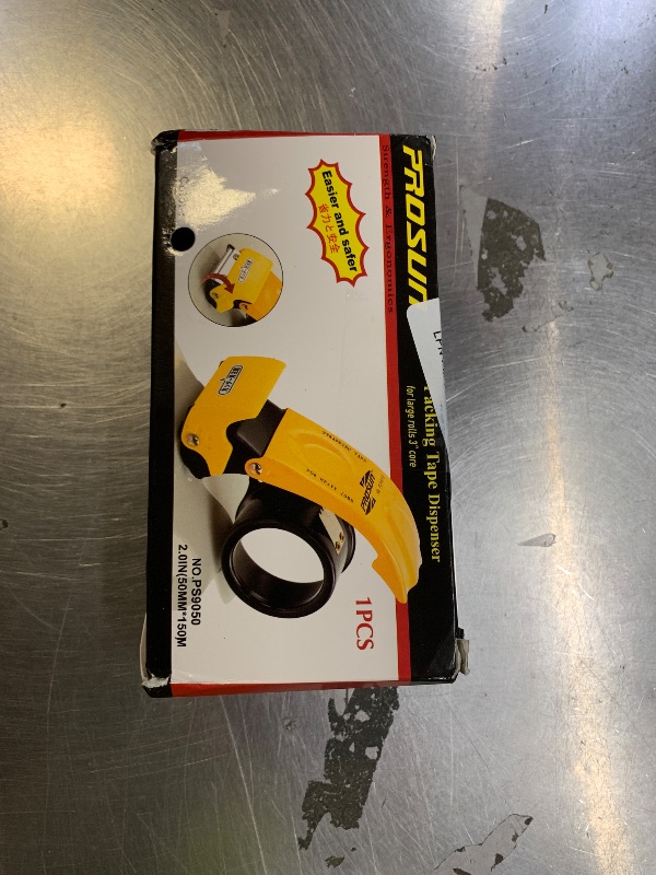 Photo 1 of ?Upgraded? PROSUN Blade Safety Cover 2 Inch Professional Packing Tape Dispenser Packaging Metal Handheld Tape Gun Sealing Cutter with Extra Blade Green