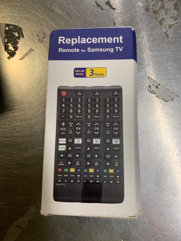 Photo 1 of (Pack of 3) Replacement for Samsung TV Remote Control, Universal Compatible with All Samsung LCD LED HDTV 3D Smart TVs