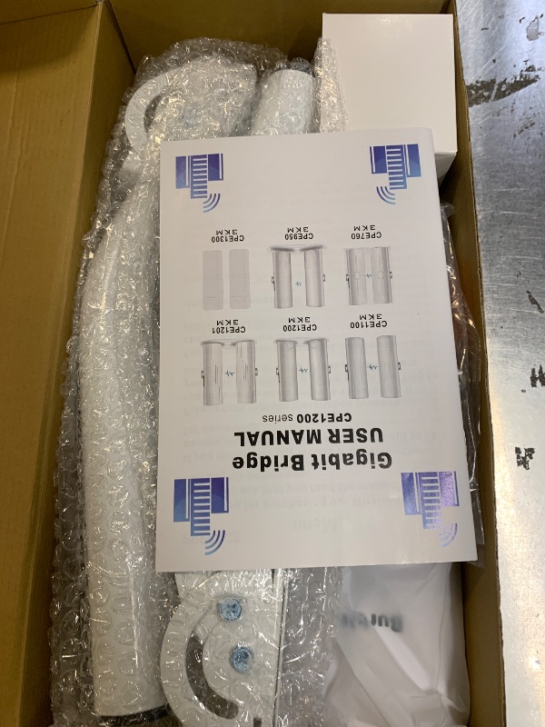 Photo 1 of Point to Point Starlink Internet Wireless Long Range Transmission with Bracket Mount for Starlink Gen 3 Router, Starlink WiFi Extender, 5.8GHz 3KM 2 LAN Ports with 18dBi High Gain Antenna, 2 Pack