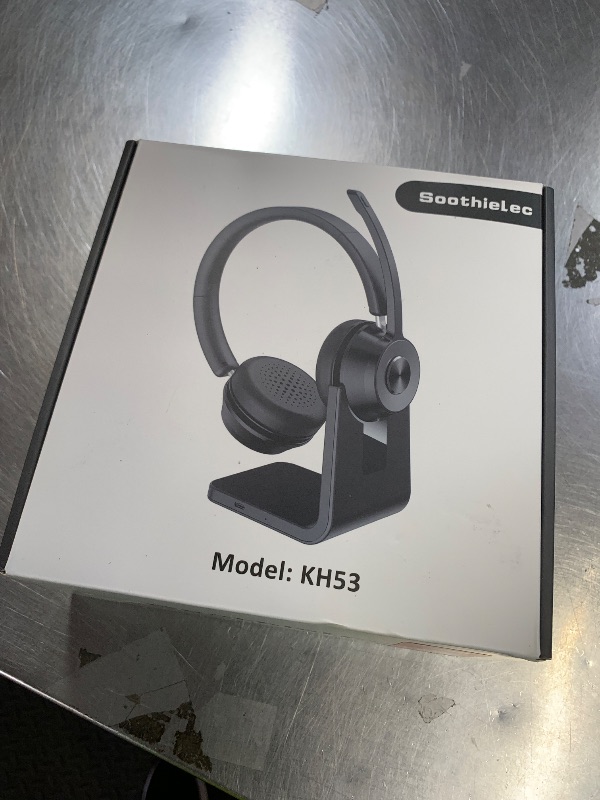 Photo 1 of (Upgraded Version) Wireless Headset, Bluetooth Headset with Noise Cancelling Microphone, Best Headphones with Mic Mute & USB Dongle for PC/Computer/Laptop/Cell Phones/Remote Work/Call Center