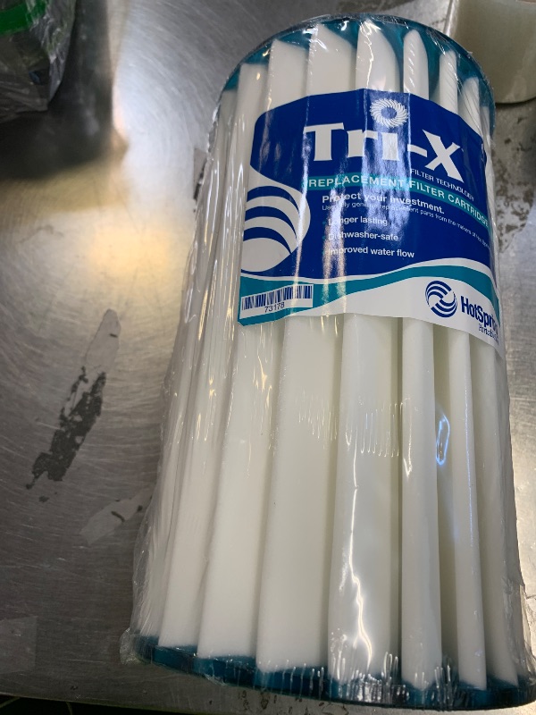 Photo 1 of Hot Spring Spas Tri-X Ceramic Cartridge Filter Single 73250, white