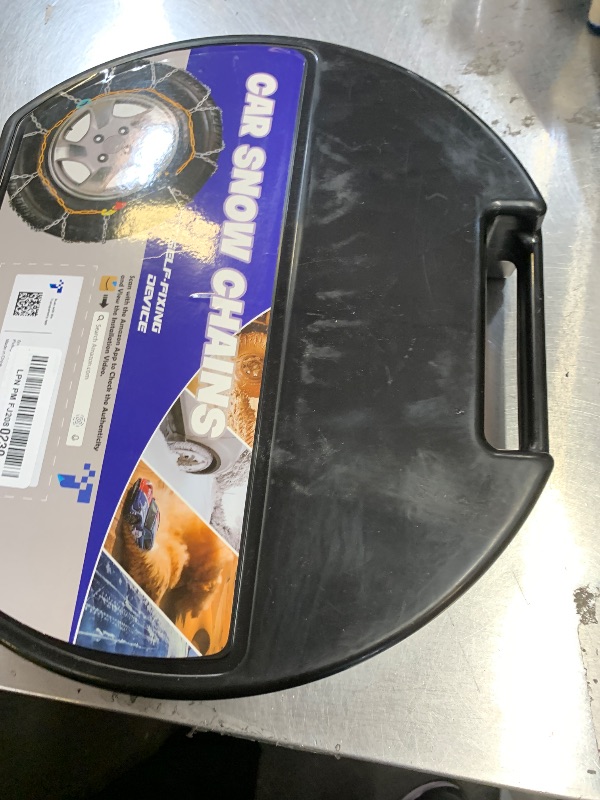 Photo 1 of Snow-Chains Auto Fixing 1 Min Quick Fit Easy Installation Tire-Chains, Portable Reusable Universal Emergency Tire Traction Chain for Passenger Car, Pickup Trucks and SUV - Set of 2 (HKN-160)