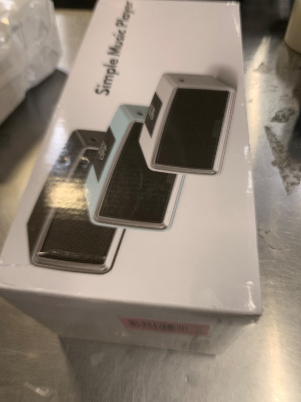 Photo 1 of iGuerburn Simple Music Player for Dementia Elderly Seniors Easy MP3 Player as Alzheimers Dementia Visually Impaired Patients Product Gift One-Touch Controls ON/Off Retro Music Box (Cyan)