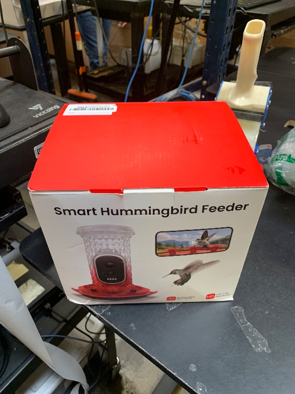 Photo 1 of Smart Hummingbird Feeder Camera with AI Identification, 2.5K HD & Color Night Vision, Solar Powered Outdoor, IP66 Weatherproof – Garden Decor & Gift for Bird Lovers