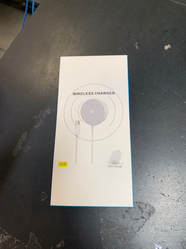 Photo 1 of [Apple MFi Certified]Magnetic Wireless iPhone Charger Magsafe Charger,6FT 15W Fast Phone Charging Pad Wireless Magnetic Charge for iPhone 17/17Air/16 Pro Max/16 Plus/15 Pro Max/14/13/12/AirPods3/2/Pro