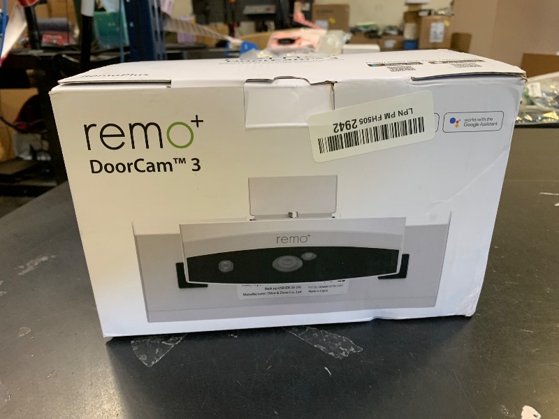Photo 1 of Remo+ DoorCam 3 Over-The-Door Wireless Security Camera, 12-Hour Rolling Video Storage with No Subscription, 1080p Video, Night Vision, 2-Way Talk, AI with Human Detection & Alexa Compatibility