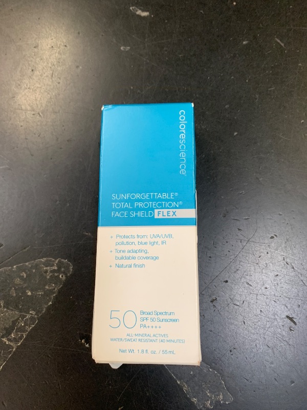 Photo 1 of Colorescience 50 to 70 SPF Total Protection Face Shield Flex SPF 50, Zinc Oxide Formula, Tan, 1.8 fl. oz.