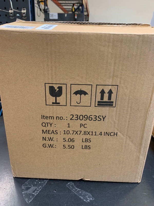 Photo 1 of Polytree Natural Travertine Textures Bathroom Trash Can 1.8 Gallon(7 Liter) Small Kitchen Garbage Can,Living Room Bedroom Trash Can, Decor Wastebasket for Home Office (Handmade of Resin)