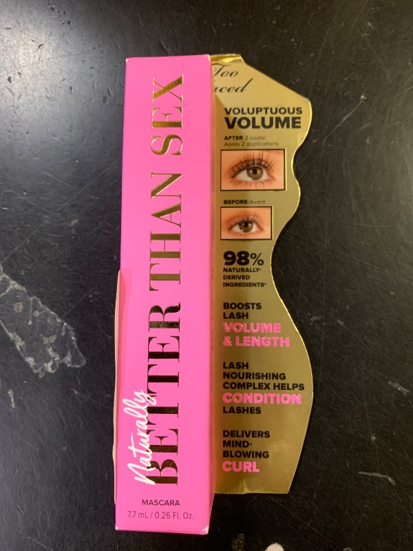 Photo 1 of Too Faced Naturally Better Than Sex Mascara | Volumizing, Nourishing, Curling + Safe for Sensitive Eyes, 0.26 Fl Oz
