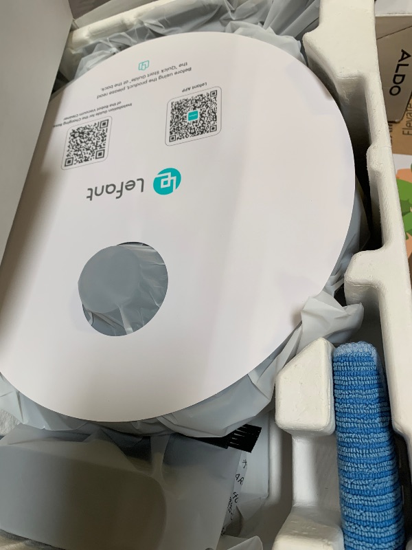 Photo 1 of Lefant LiDAR Robot Vacuum and Mop, 450ml Visible Dustbin, Upgraded 190° PSD Obstacle Avoidance, Customized Cleaning, Multi-Floor Mapping, 150 Mins Runtime, 2.4G/5G WiFi, Pet Hair & Carpets, M330 Pro