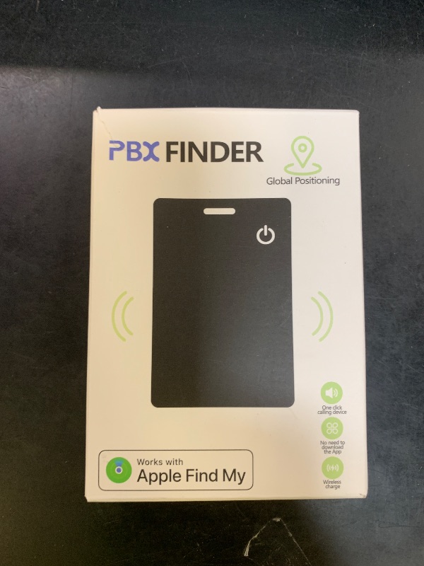 Photo 1 of [Apple MFi Certified] Wallet Tracker Card with Apple Find My (iOS Only) Rechargeable Air Tracker Tags Bluetooth Wallet Finder IP68 Waterproof GPS Tracker Item Finder for Keys, Bags, Passport Black