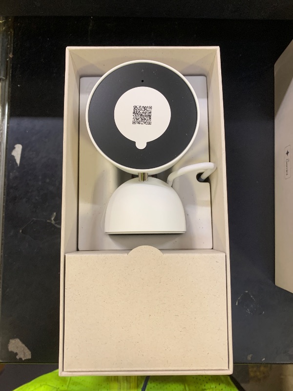 Photo 1 of Google Nest Cam Indoor (Wired, 3rd Gen) - Security Camera with 2K Video and Gemini, Night Vision, 2-Way Audio, Works with Google Home - 2025 Model - Snow