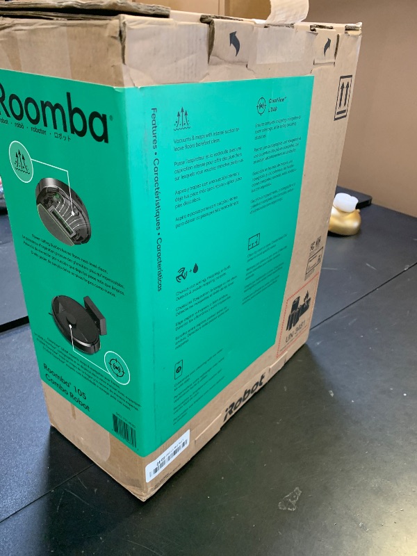 Photo 1 of iRobot Roomba 105 Combo Robot Vacuum & Mop - Easy to use, Intense Power-Lifting Suction, LiDAR Navigation, Multiple Cleaning Modes, Avoids Mopping Carpets, Self-Charging