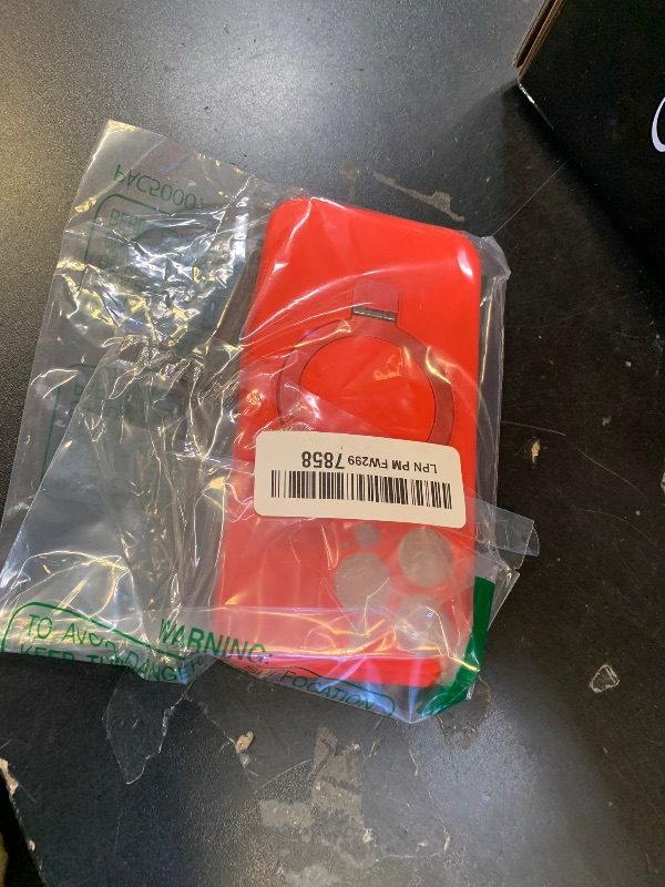 Photo 1 of Vanxiliiy Compatible with iPhone 15 Pro Case with Stand, Full Camera Protection Slim Liquid Silicone Phone Cases Fit for iPhone 15 Pro Compatible with MagSafe Magnetic Ring Kickstand Case 6.1", Red