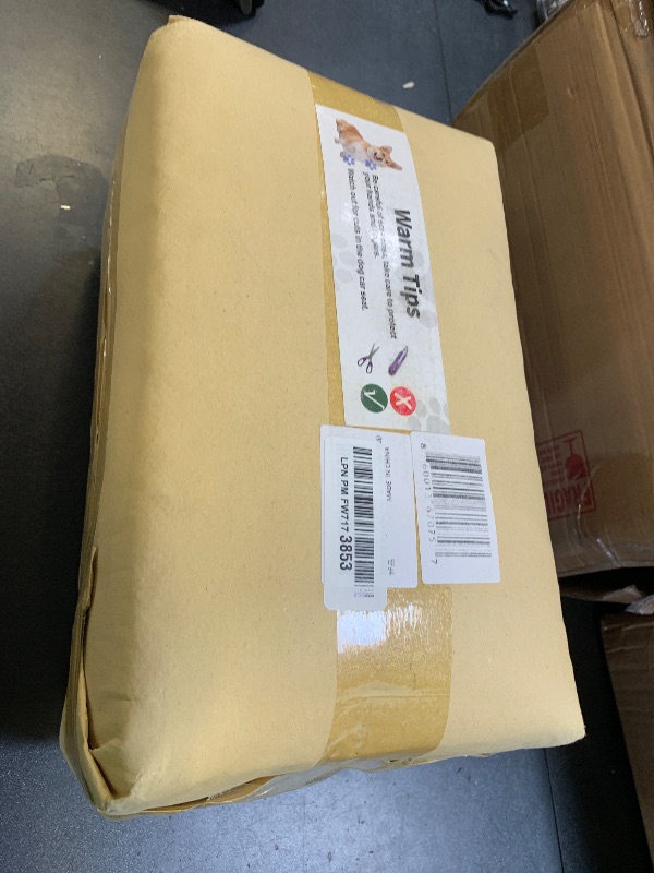 Photo 1 of XIEEAOZEE Dog Car Seat for Small Dogs, Memory Foam Booster Dog Seat for Dogs up to 35 lbs, Elevated Pet Car Seat with Washable Removable Cover, Storage Pockets (Black)