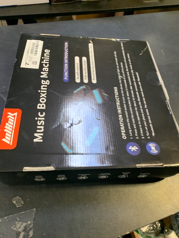 Photo 1 of LOLBOX 2025 Music Boxing Machine for Adults and Kids, Smart Bluetooth Boxing Training Equipment with Gloves Wall Mounted, Workout Punching Machine for Home,Office and Gym