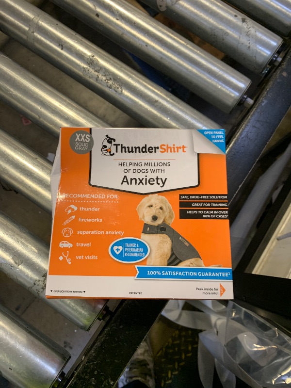 Photo 1 of ThunderShirt for Dogs, XX Small, Heather Gray Classic - Dog Anxiety Relief Calming Vest