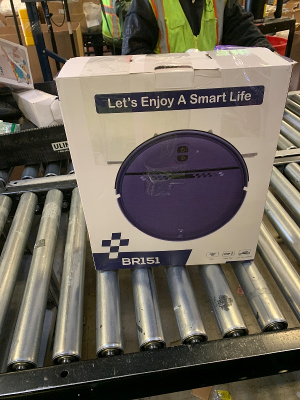 Photo 1 of Robot Vacuum and Mop Combo, 2-in-1 Mopping Robot Vacuum Cleaner with 2300Pa Suction, 2.87'' Slim Design, Wi-Fi/App/Voice Control, 3D Obstacle Avoidance&Self-Charging for Hard Floors, Carpets, Pet Hair