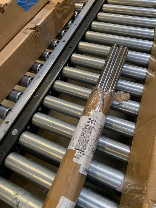 Photo 1 of Patavin 8 Foot x 5/8-inch Round Horizontal Bar Baluster for Stair Remodel- 304 Stainless Steel Hollow Staircase Metal Spindles for Indoor Staircase- 10 Pack