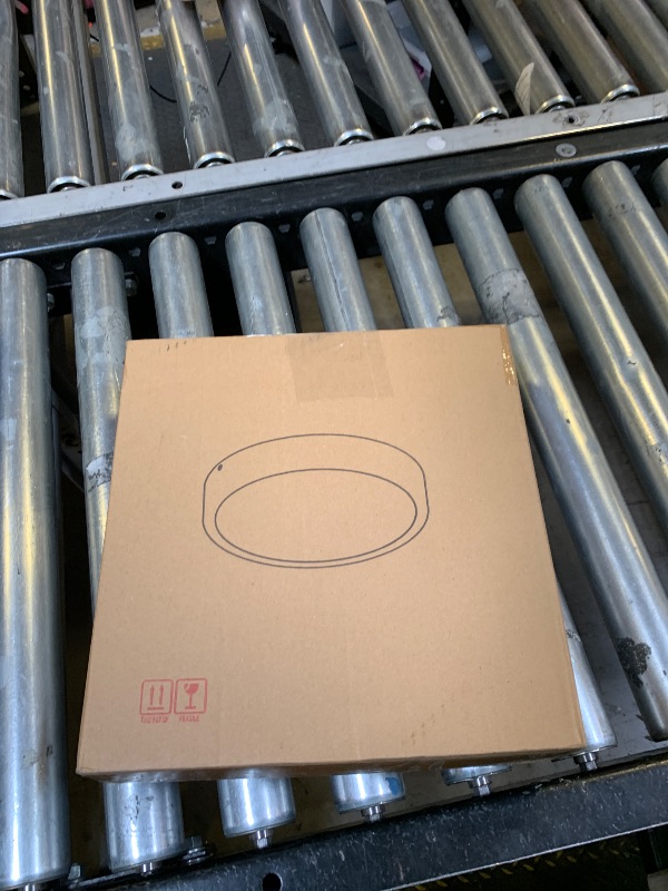 Photo 1 of 11" Flush Mount Ceiling Light, Minimalist Modern Wood Paint LED Ceiling Light with 5CCT 2700K-5000K, Dimmable LED Light Fixtures Ceiling Mount for Kitchen Bathroom Bedroom Hallway