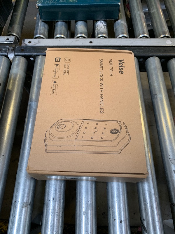 Photo 1 of Veise VE017G-H Wi-Fi Smart Fingerprint Front Door Lock Set, Remote App Control, Keyless Entry Deadbolt with Handle, Backlit Keypad, IP55 Weatherproof, Auto Lock, Easy to Install, Matte Black