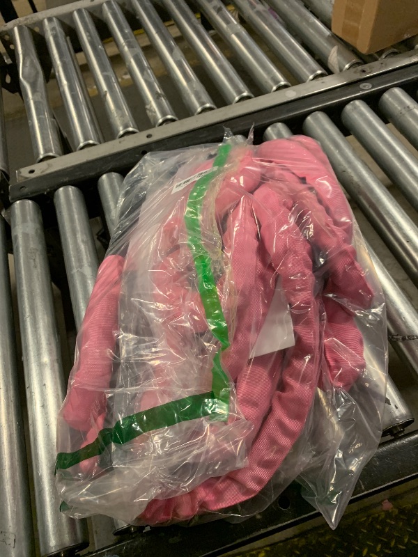 Photo 1 of 1 inch 30ft Pink Battle Rope Workout Rope Battle Ropes for Home Gym Exercise for Working Out for Exercise Training Weighted Workout