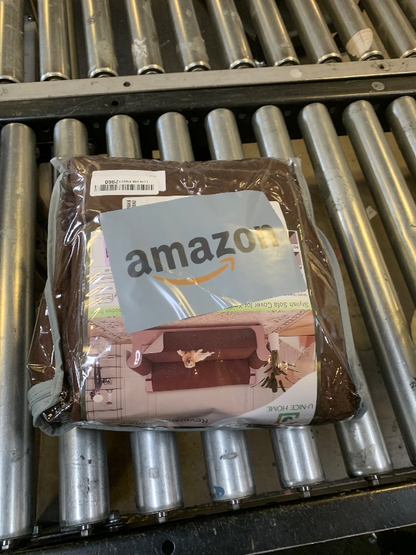 Photo 1 of U-NICE HOME Loveseat Sofa Cover Reversible Couch Covers for Dogs Friendly with Elastic Straps Water Resistant Furniture Protector for Couch Cover for 2 Cushion (Loveseat, Coffee/Beige)