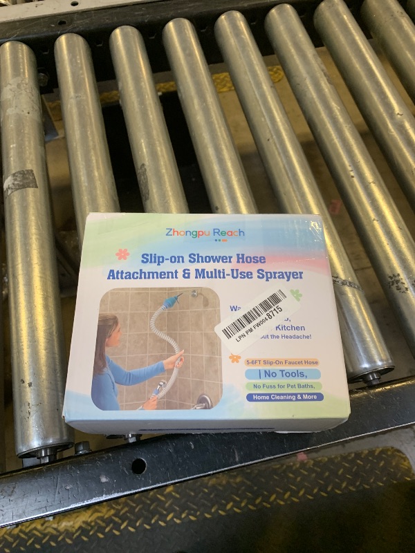 Photo 1 of Zhongpu Reach Handheld Shower Head with 6 Ft Hose Slip-On Faucet Sprayer Attachment for Pet Bathing Kitchen and Utility Sink – No Installation Needed – Fits Faucets Up to 3” Wide