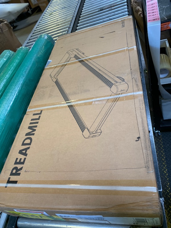 Photo 1 of Walking Pad Treadmill with 15% 12-Level Auto Incline & UI Screen, Trisomy 3.5HP Foldable Under Desk Treadmill with Bluetooth Speaker, Portable Treadmills for Home Office 450LBS, Remote, RGB Light