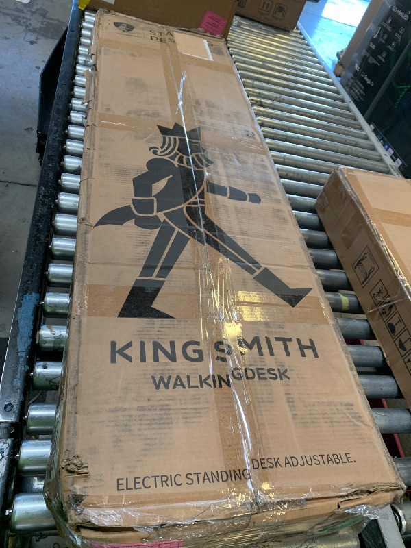 Photo 1 of WALKINGDESK 55x24 Inches Electric Standing Desk with Keyboard Tray, Height Adjustable Stand up Desk with 2 Drawers, Ergonomic Sit to Stand Desk with Storage Monitor Stand, Computer Table, Rustic Brown