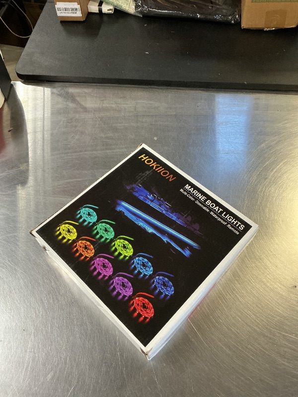 Photo 1 of HOKIION LED Boat Strip Lights, 50FT Multi-Color Marine Pontoon Led Lights, Waterproof Boat Interior Light, Under Gunnel Lights, Boat Deck Light, Night Fishing Lights for Pontoon Fishing Bass Yacht