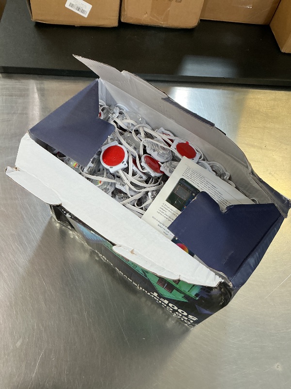 Photo 1 of RCUICA 500FT Permanent Outdoor Lights Waterproof with Smart App Control Remote,DIY Scene Modes,Music Sync hronization,Eaves Lights for Garden Decor,Deck,Christmas