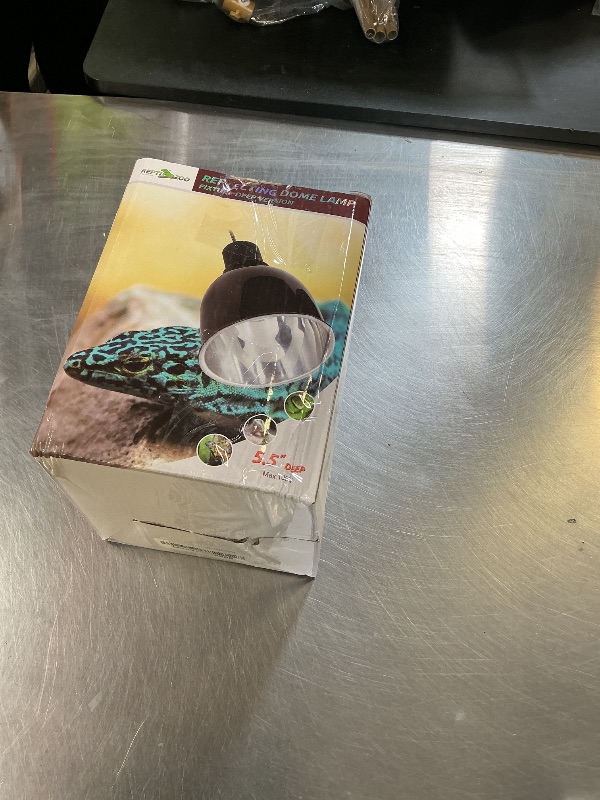 Photo 1 of REPTI ZOO 5.5 Inch Deep Dome Lamp Cap Lamp Fixture,Optical Reflection Cover for Reptile Glass Terrariums