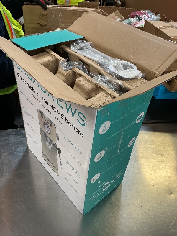 Photo 1 of CASABREWS CM5418 Espresso Machine 20 Bar, Espresso Maker with Milk Frother Steam Wand, Stainless Steel Espresso Coffee Machine with 34oz Removable Water Tank, Gift for Mom or Dad, Gift for Him, Creamy