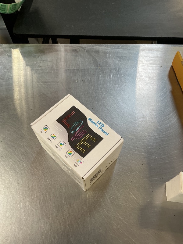 Photo 1 of Scrolling LED Sign,LED Signs for Business,Programmable Flexible Digital Sign,Bluetooth APP,DIY Animations,Text, Graffiti (27''x5'')