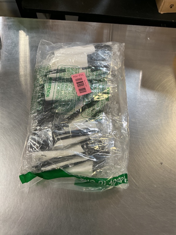 Photo 1 of 100 Plastic Cutlery Packets - Knife Fork Spoon Napkin Salt Pepper Sets | Black Silverware Sets Individually Wrapped Cutlery Kits, Bulk Plastic Utensil Cutlery Set Disposable To Go Silverware