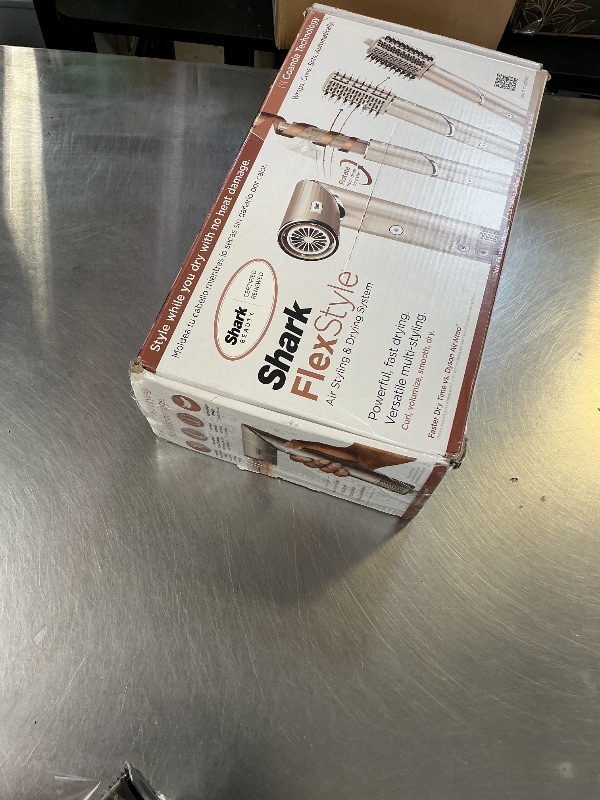 Photo 1 of Shark HD430REF (Refurbished) FlexStyle Air Styling & Drying System, Powerful Hair Dryer Brush & Multi-Styler with Auto-Wrap Curlers, Paddle Brush, Oval Brush, Concentrator Attachment, Stone (Renewed)