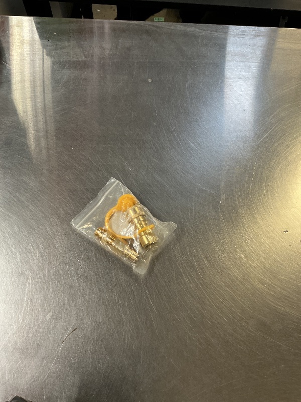 Photo 1 of 1/2 Inch QDD LP Natural Gas Quick Connect Fittings Kit, 1/2 Quick Connect Natural Gas Propane Quick Connects Fittings, 100% Solid Brass with Dust Cover