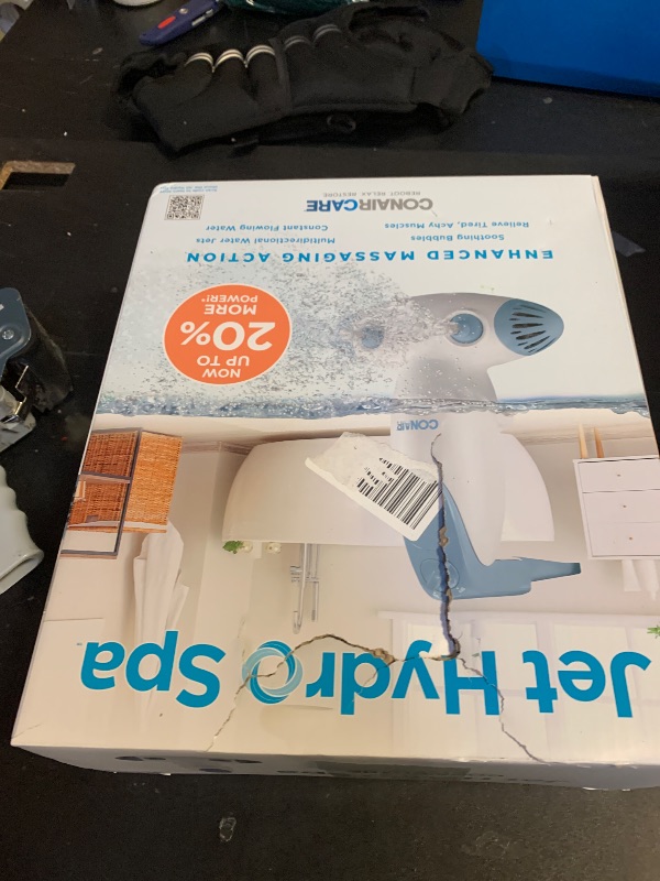Photo 1 of Conair Jet Hydro Spa - Portable Bath Spa with Dual Hydro Jets for Tub - Bath Spa Jet for Tub Creates Soothing Bubbles and/or Massage - Spa Bath for at Home Use