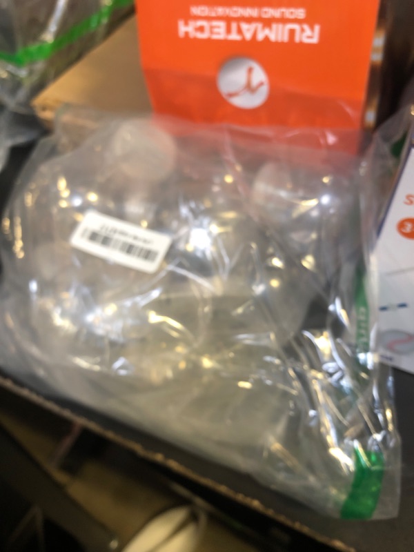 Photo 1 of 10 Pieces 3.6 Inch/91mm Plastic Snow Globe Clear Plastic Water Globe Fillable Snow Globe with Screw Off Cap for DIY Crafts Christmas Home Decoration