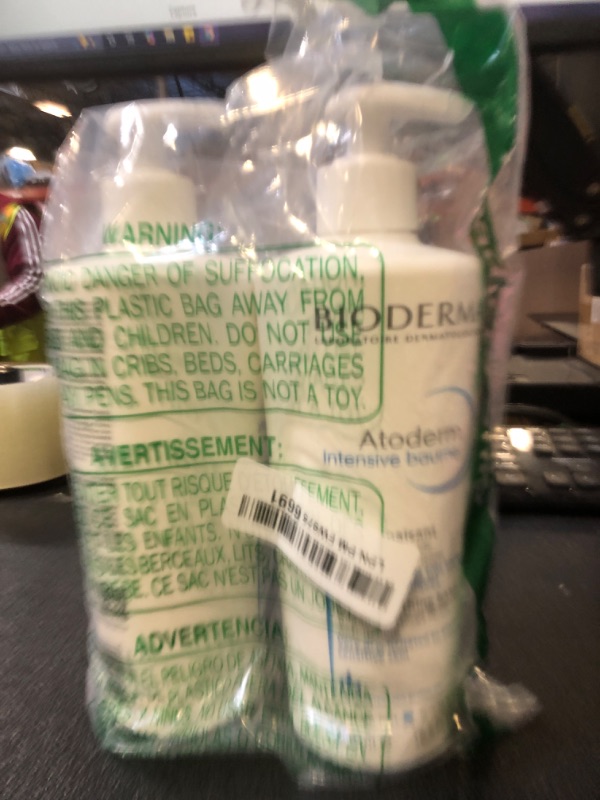 Photo 1 of Bioderma Atoderm Intensive Balm Duo Pack Ultra-Nourishing Body Cream for Very Dry Skin, 2x16.9 Fl Oz