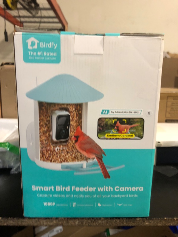 Photo 1 of NETVUE by Birdfy Smart Bird Feeder with 2K HD AI Camera Solar Powered, Wireless Wildbird Watching, Live Stream&Color Night Vision, Auto-Capture & Notify, Free Cloud Storage(AI by Subscription)