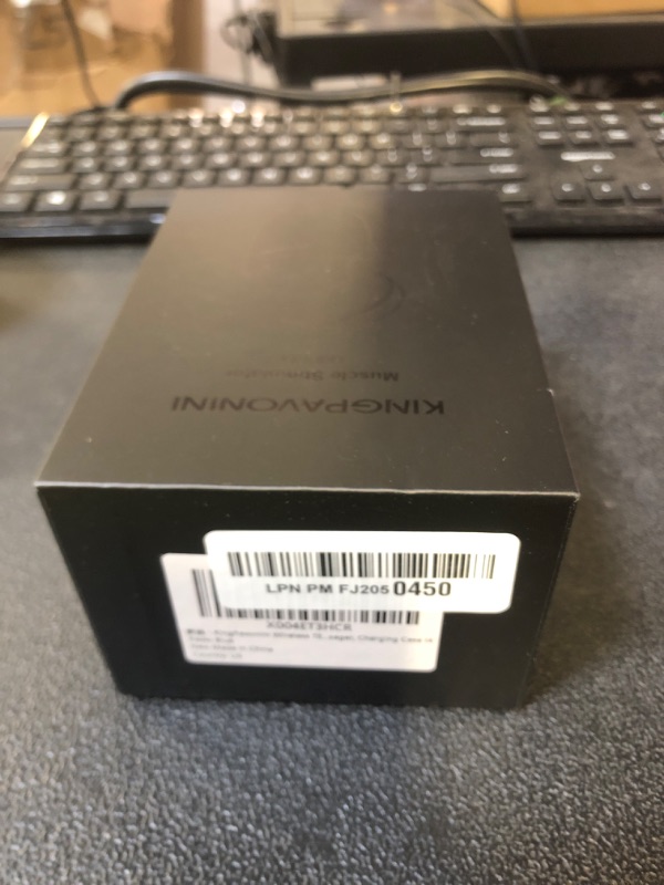 Photo 1 of KingPavonini Wireless TENS Unit, Muscle Stimulator for Pain Relief, Portable Rechargeable TENS EMS Machine, LED Screen, Remote, Dual Channel 6 Modes 16 Intensity Massager, Charging Case (Blue)