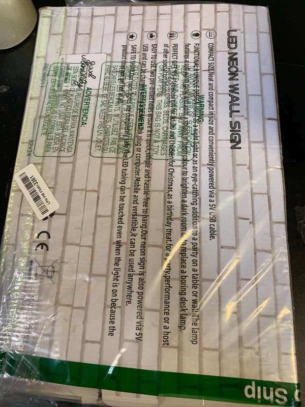 Photo 1 of "Shine Bright" Neon Sign for Wall Decor, Warm White Led Signs for Room, USB Dimmable Neon Lights for Yoga Meditation Studio Bedroom Home Living Room Party Cafe Business Pub Wall Art