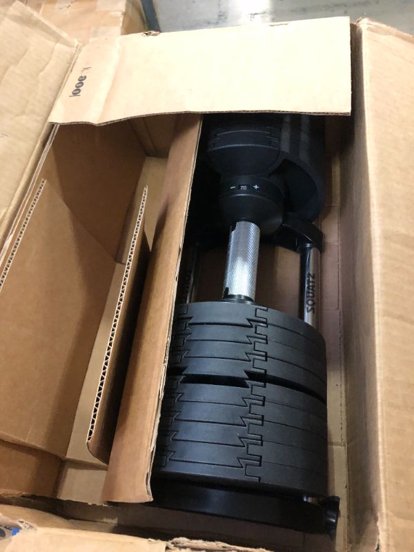 Photo 1 of SQUATZ Adjustable Dumbbell of 70LB Anti-Slip Metal Handle, Replace 9 Dumbbells with 1, Quick Change Weight Adjustments with Twist Lock Technology, for Full Body Workout, Fitness and Weightlifting