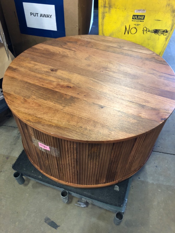 Photo 1 of Hawthorne Grove 36” Mango Wood Coffee Table – Rustic Living Room Accent